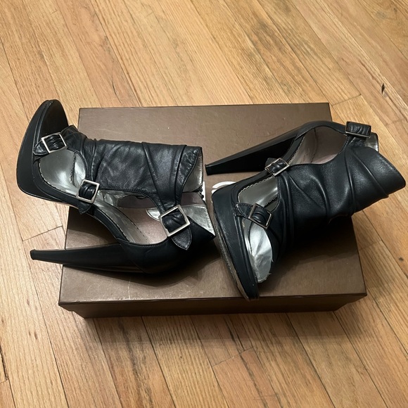 Bebe Retro Leather Ankle Boots - Picture 4 of 7